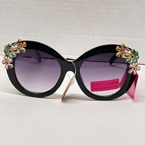 Betsey Johnson Garden Party Gem Round Sunglasses